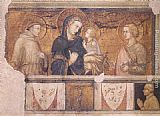 Madonna with St Francis and St John the Evangelist by Pietro Lorenzetti